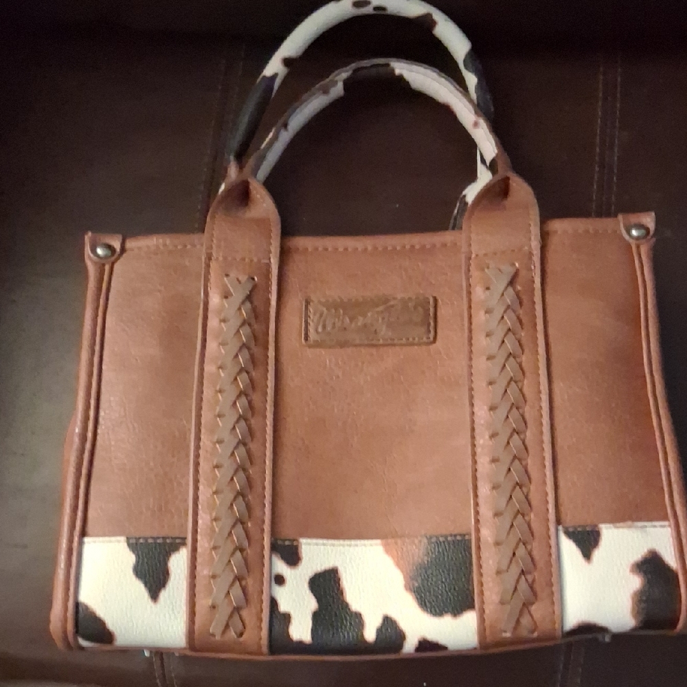 Wrangler Brown and White Tote Bag